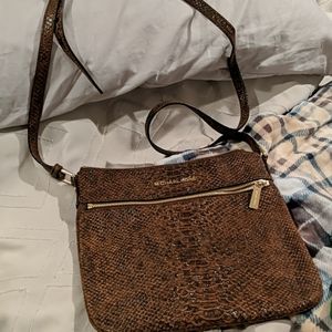 Michael kors brown snake like material